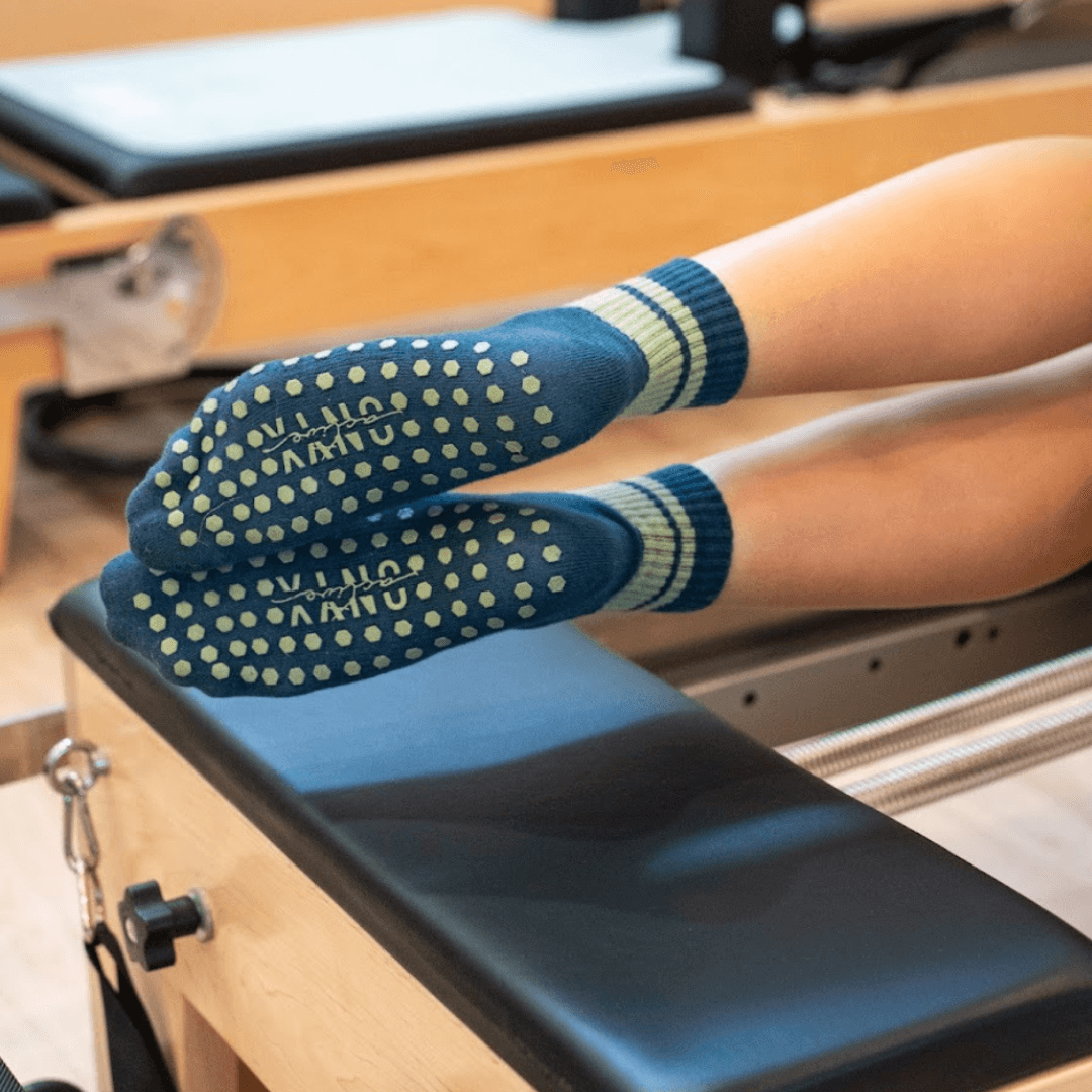 Grip Sock - Navy/Sage - Onyx Active Australia